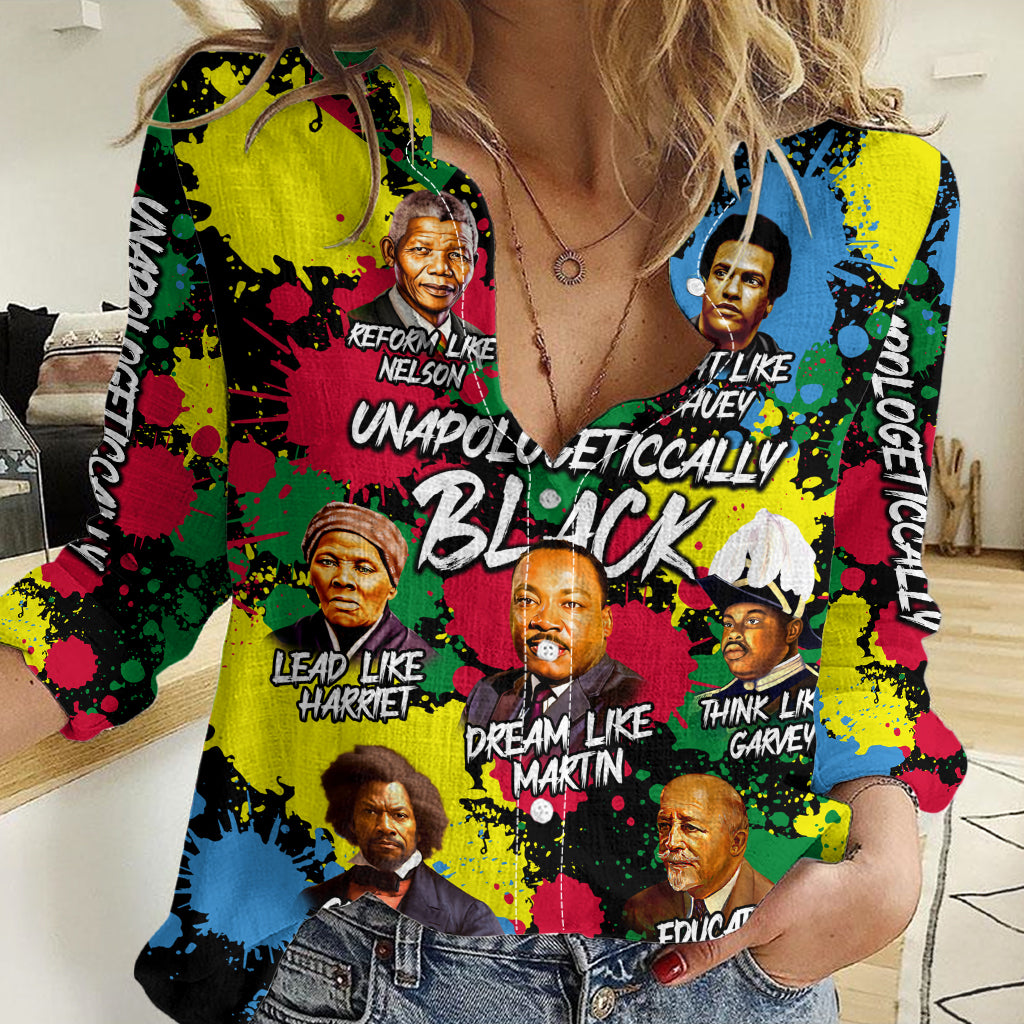 Unapologetically Black Women Casual Shirt Civil Rights Leaders