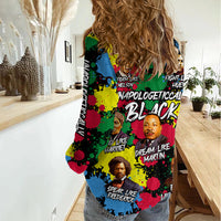 Unapologetically Black Women Casual Shirt Civil Rights Leaders - Wonder Print Shop