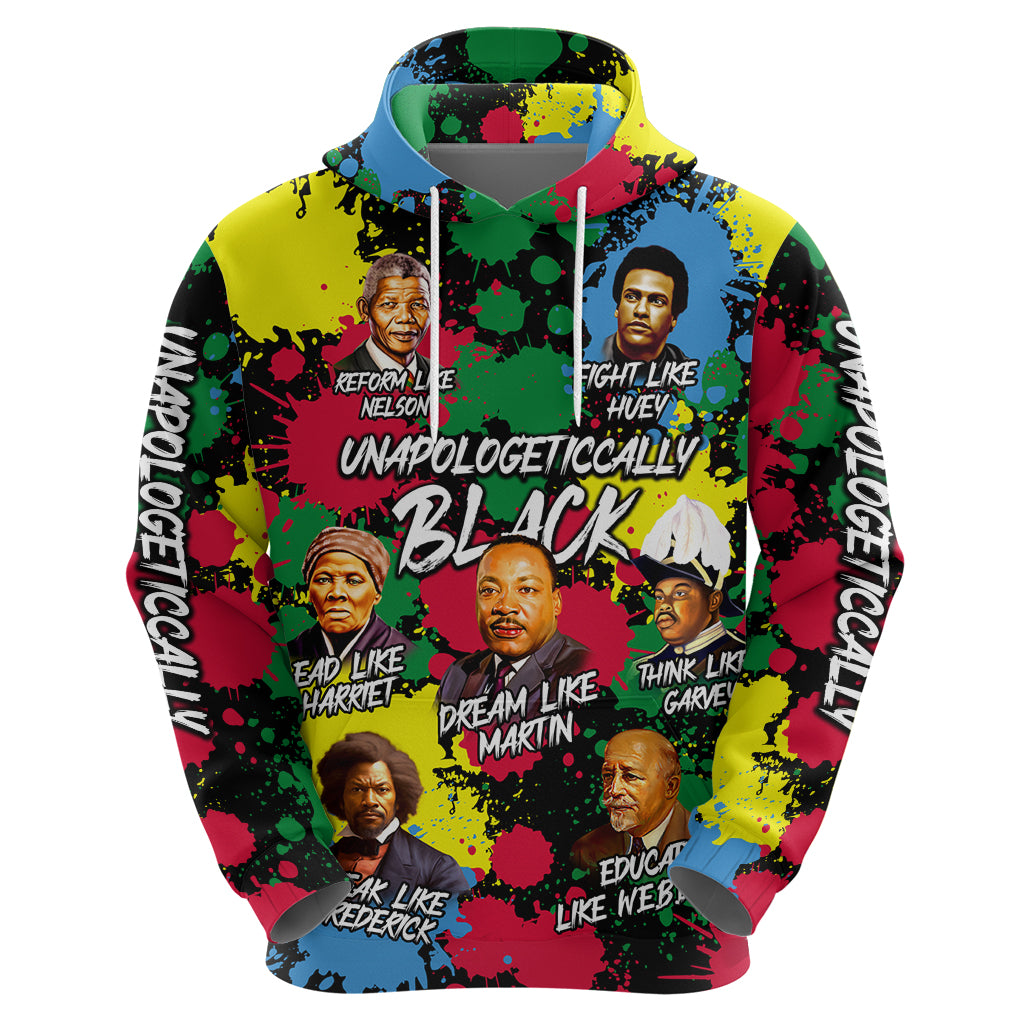 Unapologetically Black Zip Hoodie Civil Rights Leaders - Wonder Print Shop