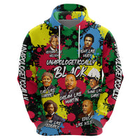 Unapologetically Black Zip Hoodie Civil Rights Leaders - Wonder Print Shop