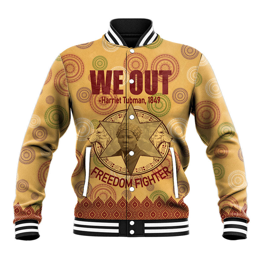 We Out 1849 African-American Baseball Jacket Harriet Tubman - Wonder Print Shop