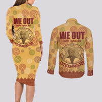 We Out 1849 African-American Couples Matching Long Sleeve Bodycon Dress and Long Sleeve Button Shirt Harriet Tubman - Wonder Print Shop