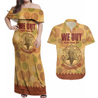 We Out 1849 African-American Couples Matching Off Shoulder Maxi Dress and Hawaiian Shirt Harriet Tubman - Wonder Print Shop