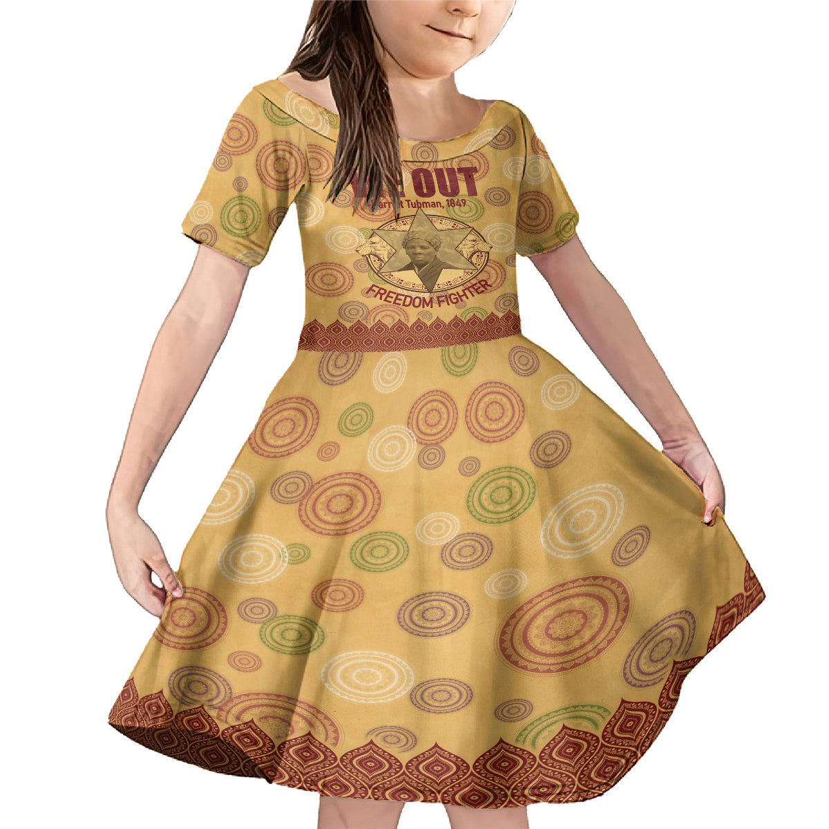 We Out 1849 African-American Family Matching Mermaid Dress and Hawaiian Shirt Harriet Tubman - Wonder Print Shop