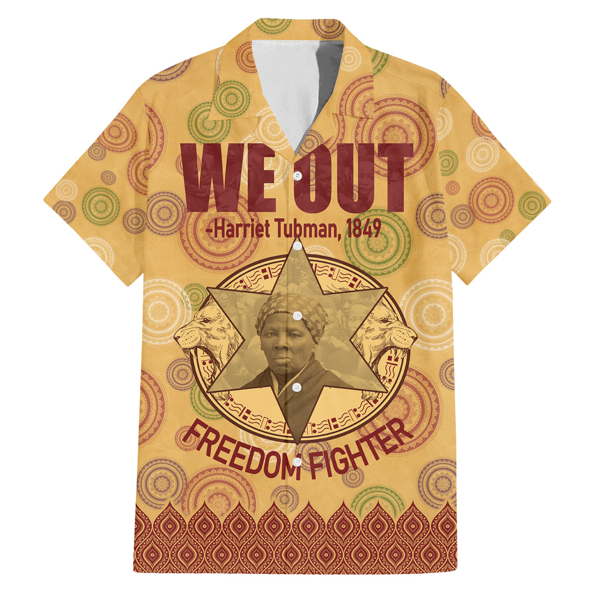 We Out 1849 African-American Family Matching Mermaid Dress and Hawaiian Shirt Harriet Tubman - Wonder Print Shop