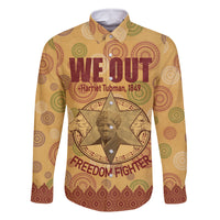 We Out 1849 African-American Family Matching Off Shoulder Long Sleeve Dress and Hawaiian Shirt Harriet Tubman - Wonder Print Shop