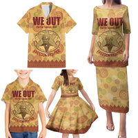 We Out 1849 African-American Family Matching Puletasi and Hawaiian Shirt Harriet Tubman - Wonder Print Shop
