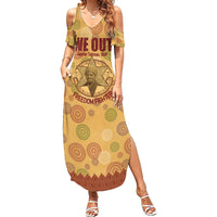 We Out 1849 African-American Family Matching Summer Maxi Dress and Hawaiian Shirt Harriet Tubman - Wonder Print Shop