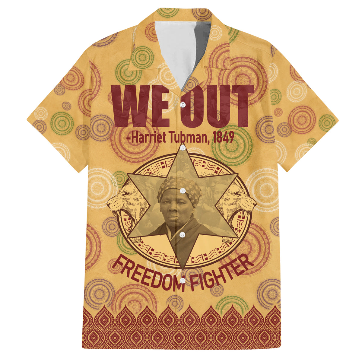 We Out 1849 African-American Hawaiian Shirt Harriet Tubman - Wonder Print Shop