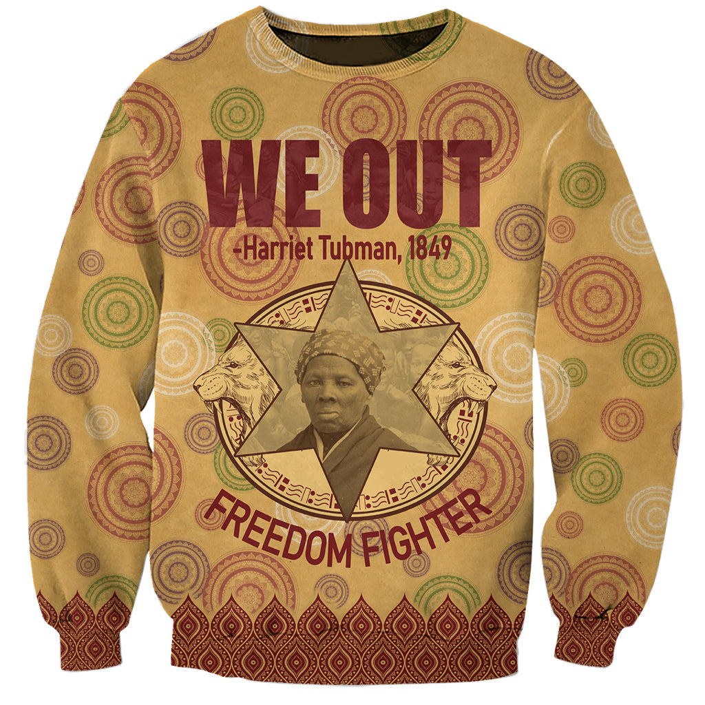We Out 1849 African-American Sweatshirt Harriet Tubman - Wonder Print Shop