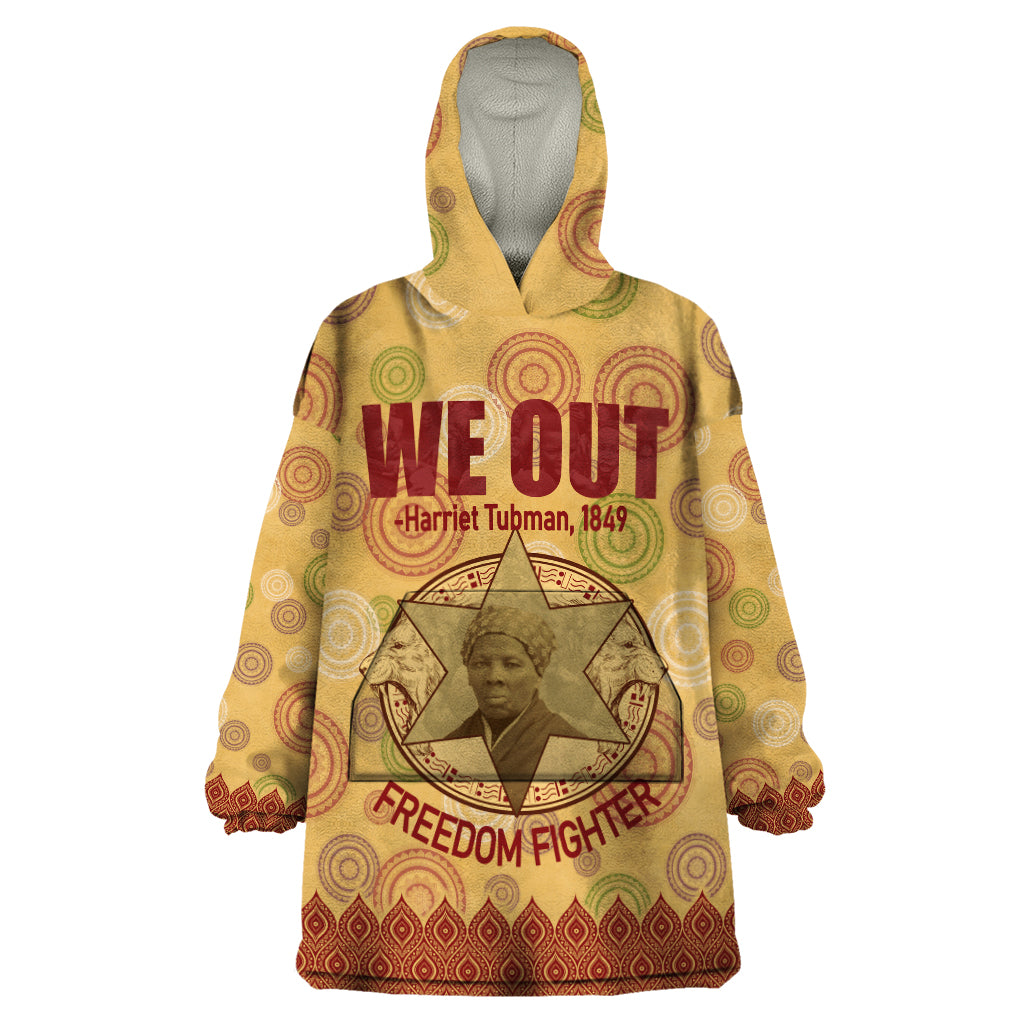 We Out 1849 African-American Wearable Blanket Hoodie Harriet Tubman - Wonder Print Shop