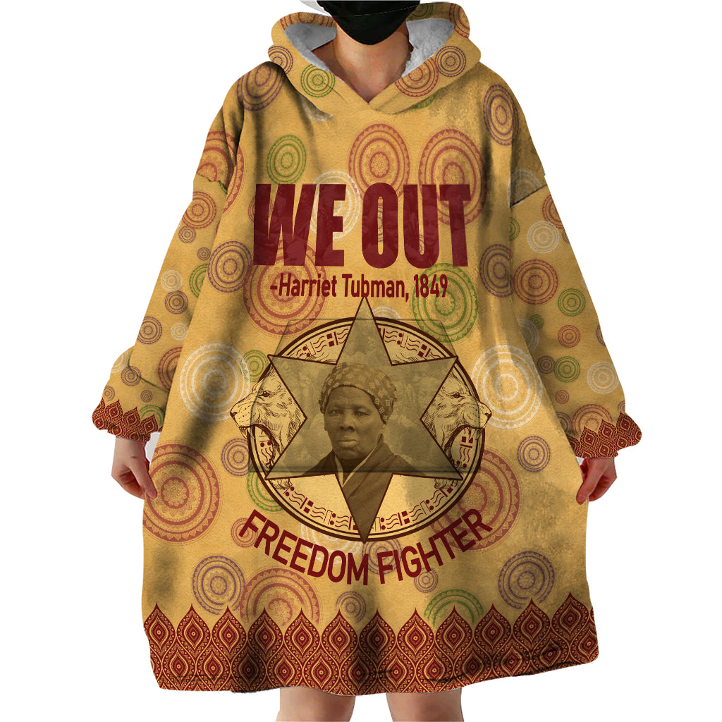 We Out 1849 African-American Wearable Blanket Hoodie Harriet Tubman - Wonder Print Shop