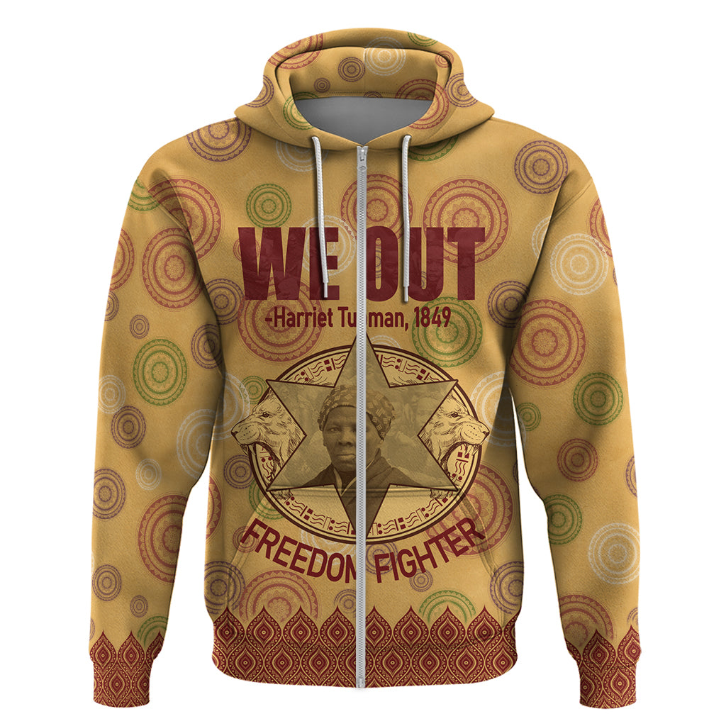 We Out 1849 African-American Zip Hoodie Harriet Tubman - Wonder Print Shop