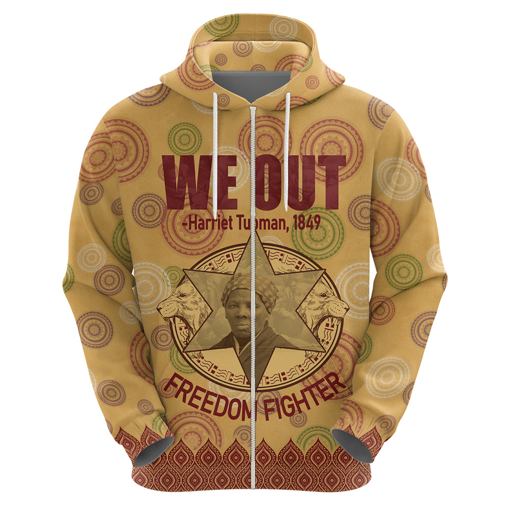 We Out 1849 African-American Zip Hoodie Harriet Tubman - Wonder Print Shop