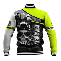 Concrete Finisher Skull on Site Baseball Jacket - Wonder Print Shop