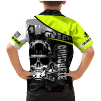 Concrete Finisher Skull on Site Family Matching Mermaid Dress and Hawaiian Shirt - Wonder Print Shop