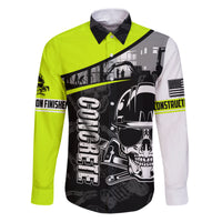 Concrete Finisher Skull on Site Family Matching Puletasi Dress and Hawaiian Shirt - Wonder Print Shop