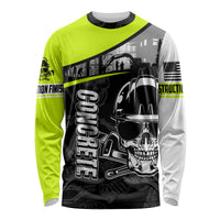 Concrete Finisher Skull on Site Long Sleeve Shirt - Wonder Print Shop
