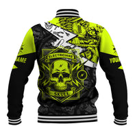 Personalised Electricians Skull Baseball Jacket - Wonder Print Shop