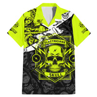 Personalised Electricians Skull Family Matching Mermaid Dress and Hawaiian Shirt - Wonder Print Shop