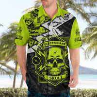 Personalised Electricians Skull Hawaiian Shirt - Wonder Print Shop
