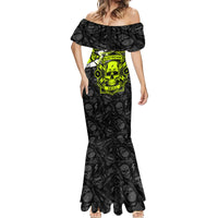 Personalised Electricians Skull Mermaid Dress - Wonder Print Shop