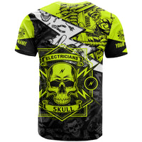 Personalised Electricians Skull T Shirt - Wonder Print Shop