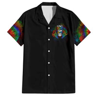 LGBT Rockin The Rainbow Life Skull Family Matching Off Shoulder Long Sleeve Dress and Hawaiian Shirt - Wonder Print Shop