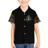 LGBT Rockin The Rainbow Life Skull Family Matching Tank Maxi Dress and Hawaiian Shirt - Wonder Print Shop