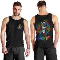 LGBT Rockin The Rainbow Life Skull Men Tank Top - Wonder Print Shop
