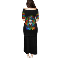 LGBT Rockin The Rainbow Life Skull Puletasi - Wonder Print Shop