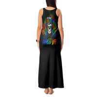 LGBT Rockin The Rainbow Life Skull Tank Maxi Dress - Wonder Print Shop