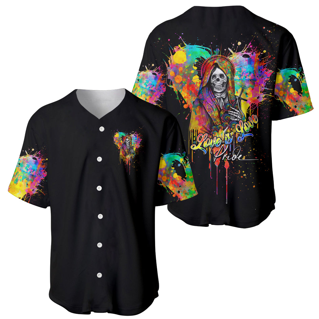 LGBT Baseball Jersey Love Is Love Pride - Wonder Print Shop