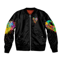 LGBT Bomber Jacket Love Is Love Pride - Wonder Print Shop