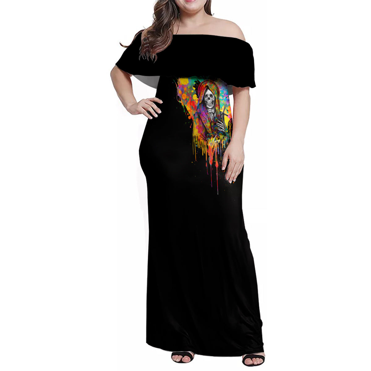 LGBT Family Matching Off Shoulder Maxi Dress and Hawaiian Shirt Love Is Love Pride - Wonder Print Shop
