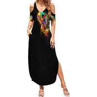 LGBT Family Matching Summer Maxi Dress and Hawaiian Shirt Love Is Love Pride - Wonder Print Shop