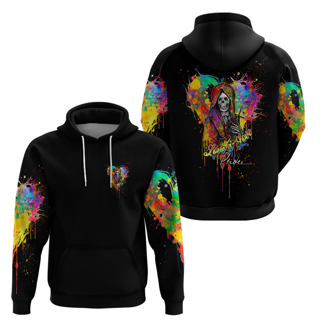 LGBT Hoodie Love Is Love Pride - Wonder Print Shop