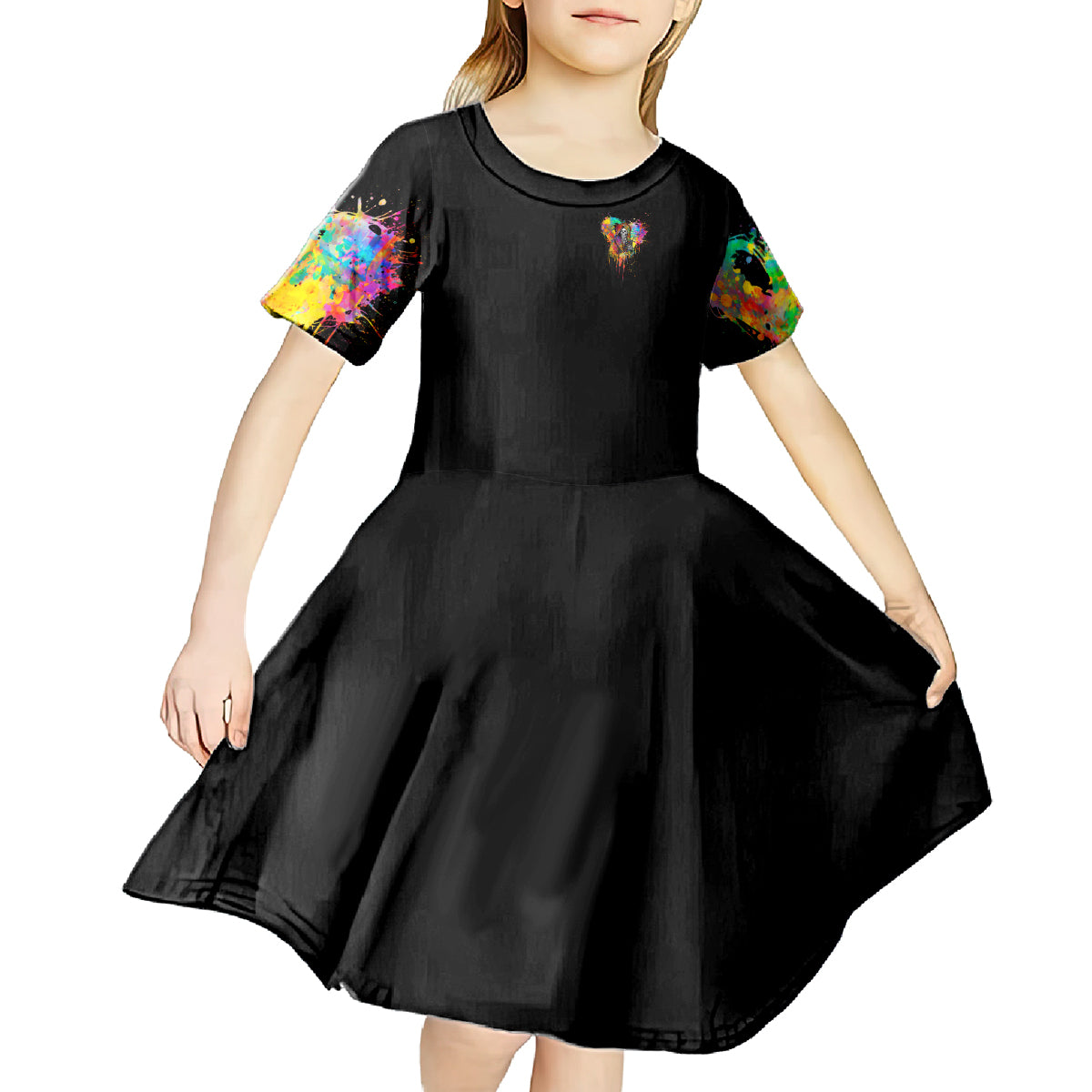 LGBT Kid Short Sleeve Dress Love Is Love Pride - Wonder Print Shop
