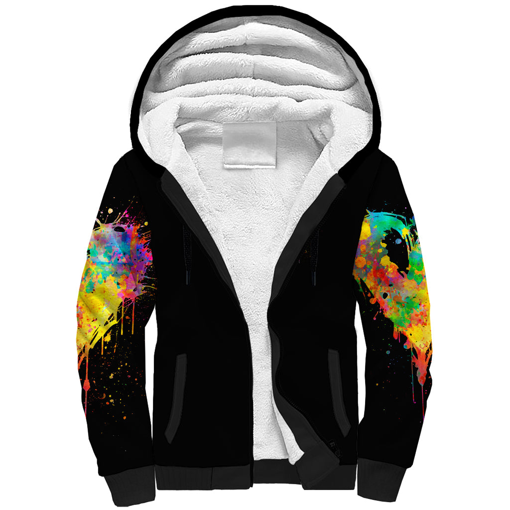 LGBT Sherpa Hoodie Love Is Love Pride - Wonder Print Shop