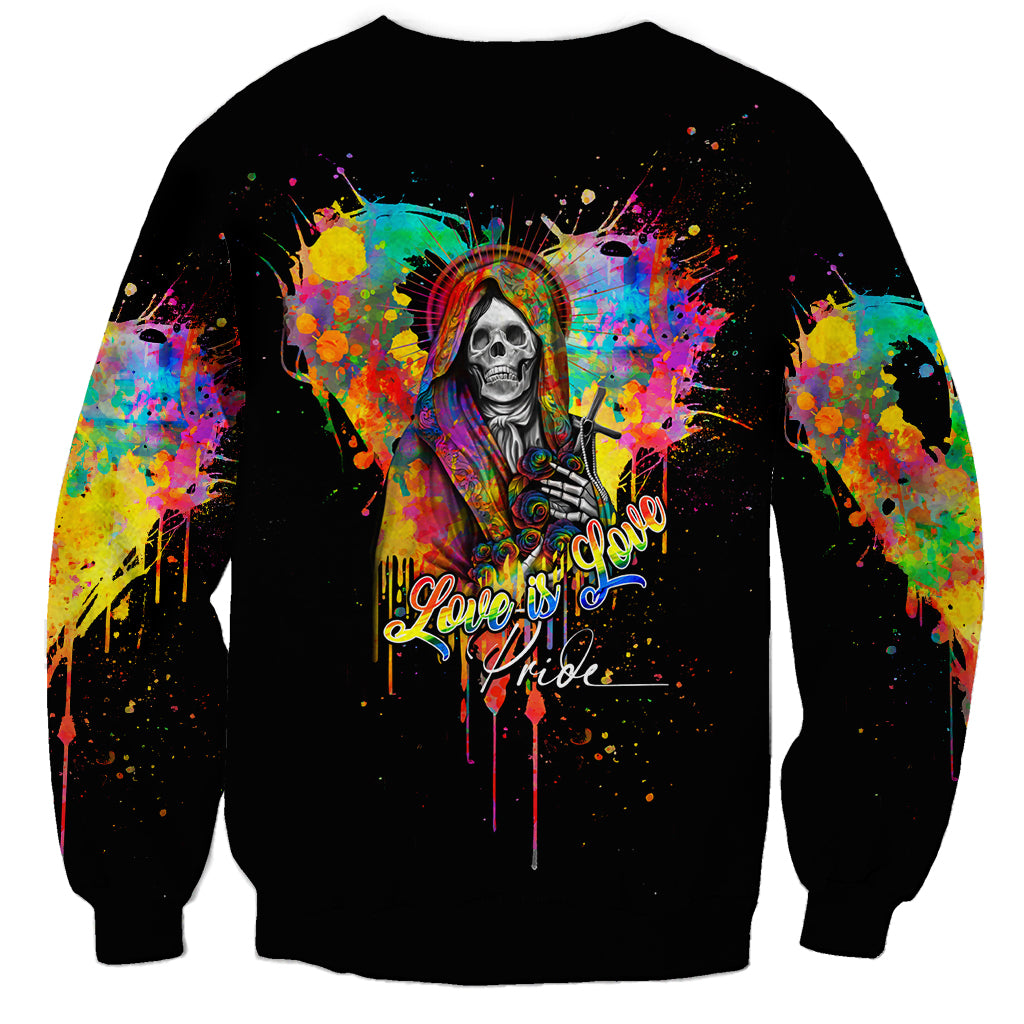 LGBT Sweatshirt Love Is Love Pride - Wonder Print Shop