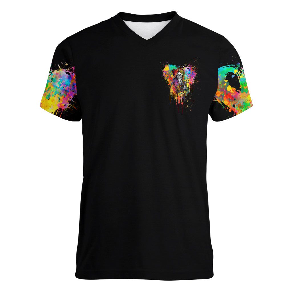 LGBT Women V Neck T Shirt Love Is Love Pride - Wonder Print Shop