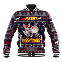 Funny Donkeys Christmas Baseball Jacket Merry Kissmyass - Wonder Print Shop