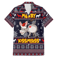 Funny Donkeys Christmas Family Matching Mermaid Dress and Hawaiian Shirt Merry Kissmyass - Wonder Print Shop