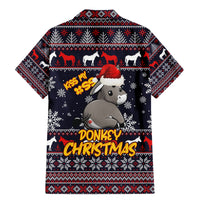 Funny Donkeys Christmas Family Matching Mermaid Dress and Hawaiian Shirt Merry Kissmyass - Wonder Print Shop