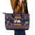 Funny Donkeys Christmas Leather Tote Bag Merry Kissmyass - Wonder Print Shop
