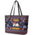 Funny Donkeys Christmas Leather Tote Bag Merry Kissmyass - Wonder Print Shop