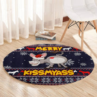 funny-donkeys-christmas-round-carpet-merry-kissmyass