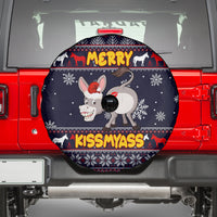 Funny Donkeys Christmas Spare Tire Cover Merry Kissmyass - Wonder Print Shop