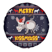 Funny Donkeys Christmas Spare Tire Cover Merry Kissmyass - Wonder Print Shop