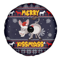 Funny Donkeys Christmas Spare Tire Cover Merry Kissmyass - Wonder Print Shop